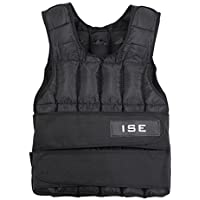 ISE SY3002 - Chaleco con peso ajustable de 5 kg- 10 kg- 15 kg- 20 kg- 25 kg- 30 kg- para entrenamiento de musculación